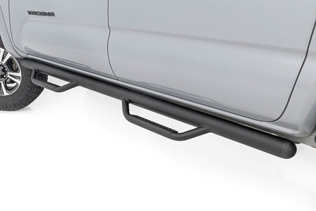 Rough Country | Nerf Steps | Cab Length | Crew Cab | 5' Bed | Toyota Tacoma 2WD/4WD (05-23) | RCT0580CCB