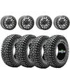 Raceline Ryno 15x10 beadlock Gunmetal 4/137 5+5 mounted on Obor Roc Scrapers