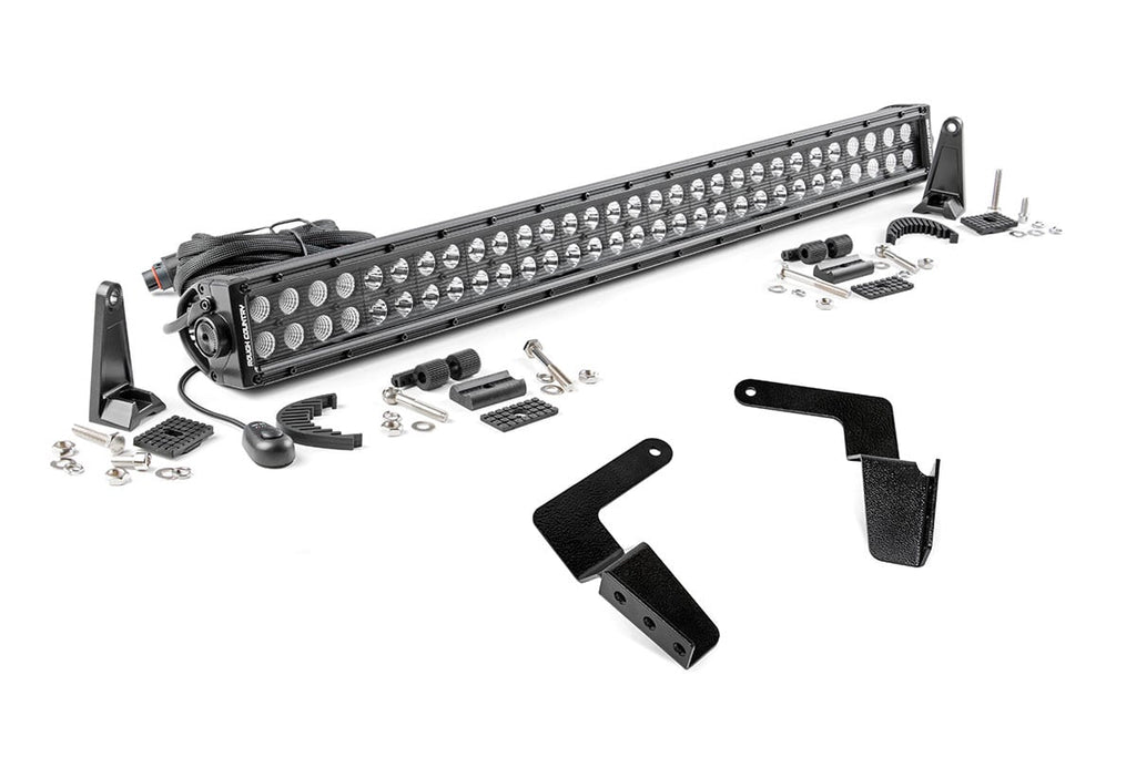 LED Light Kit | Bumper Mount | 30" Black Dual Row | Toyota FJ Cruiser (07-14) | 70652