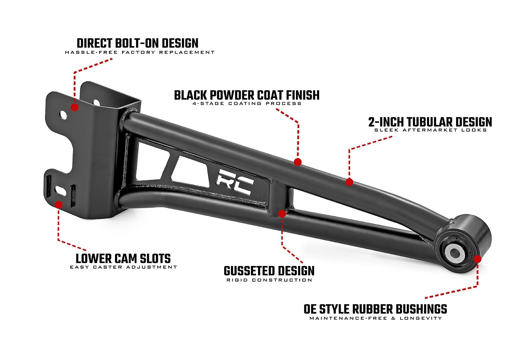 Radius Arm Upgrade | Ford F-250/F-350 Super Duty 4WD (2023-2025) | 43701A