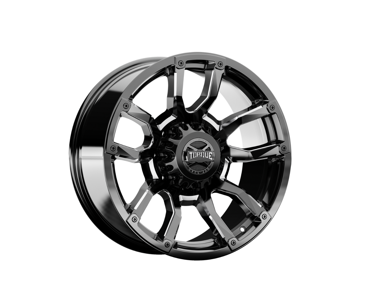Torque Impact | Gloss Black w/Milled Accents | 20x9 | 8x180 | 0mm | TW403C-2090983300