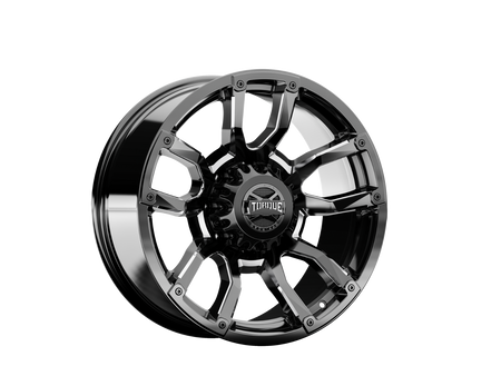 Torque Impact | Gloss Black w/Milled Accents | 20x9 | 8x180 | 0mm | TW403C-2090983300