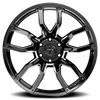Rough Country | Torque Impact | Gloss Black w/Milled Accents | 20x9 | 6x5.5 | -12mm | TW403C-20908333-12