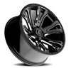 Torque Prime | Gloss Black w/Milled Accent | 20x9 | 6x5.5 | -12mm | TW407C-20908413-12