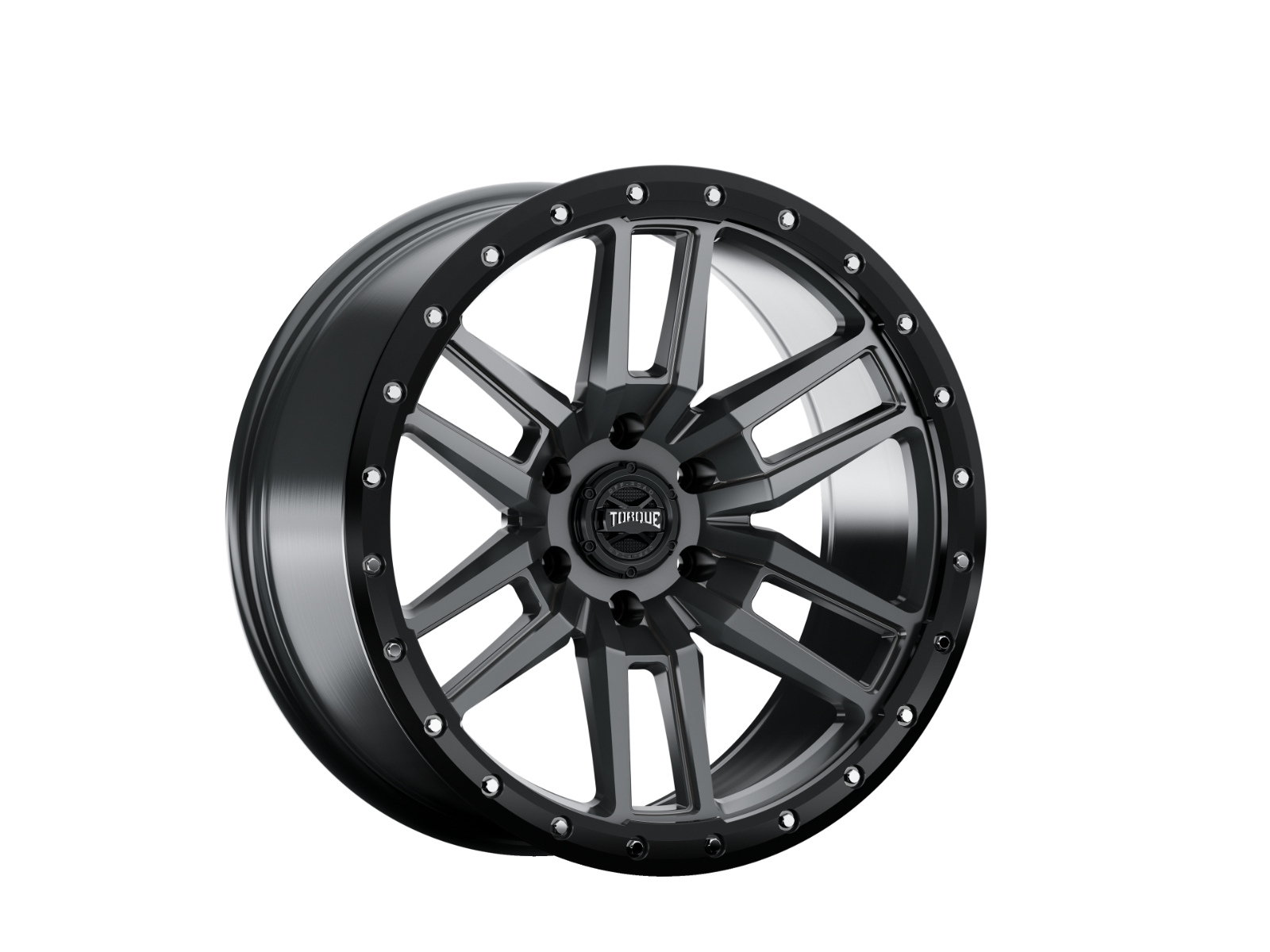 Torque Pritchett | Anthracite w/Black Lip | 18x9 | 6x5.5 | -12mm | TW411C-18908412-12