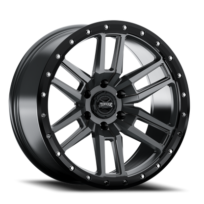 Torque Pritchett | Anthracite w/Black Lip | 20x9 | 6x5.5 | -12mm | TW411C-20908412-12