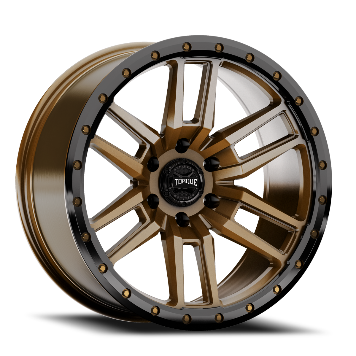 Torque Pritchett | Bronze w/Black Lip | 18x9 | 6x5.5 | -12mm | TW411C-18908407-12