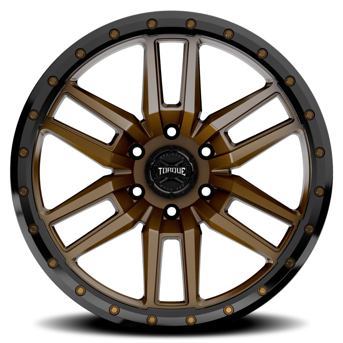 Torque Pritchett | Bronze w/Black Lip | 18x9 | 6x5.5 | -12mm | TW411C-18908407-12