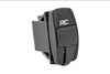 USB Switch Insert | 2x1 with Logo | Blue Back Light | 709USB