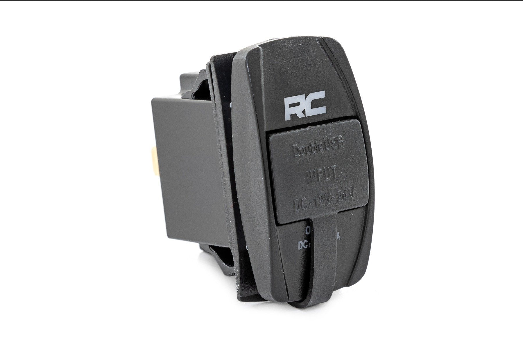 USB Switch Insert | 2x1 with Logo | Blue Back Light | 709USB