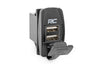 USB Switch Insert | 2x1 with Logo | Blue Back Light | 709USB