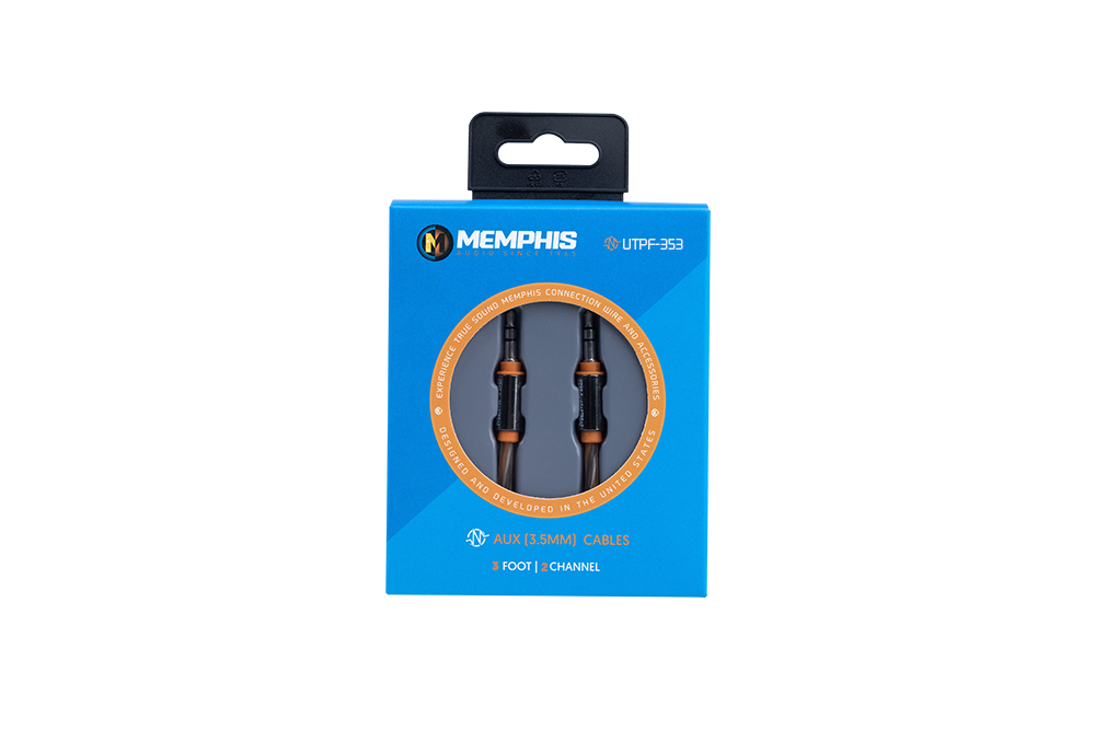 Memphis Audio | 3' 3.5mm to 3.5mm Interconnect