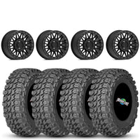 Valor V08 Beadlock 15x7 Satin Black 5+2 4/137 & 4/156 on Gladiator X Comp 10 Ply 32x10-15