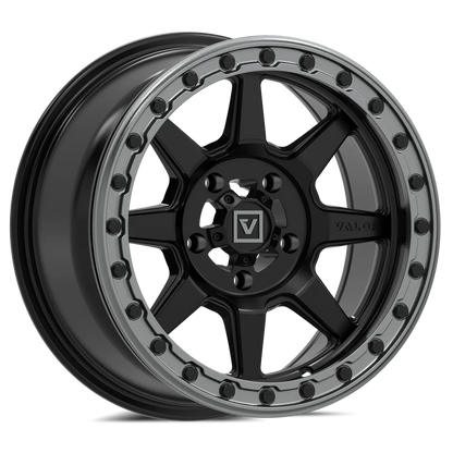 Valor V13 Satin Black Beadlock Wheels + Maxxis Roxxzilla Tires (Mounted Kit) – 15x7 | 5x4.5 Bolt Pattern | Fits RZR Pro R, Turbo R, Ranger 1500, Xpedition