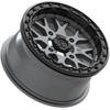 Valor V07 Satin Gaphite Beadlock Wheels + Maxxis Carnivore Tires (Mounted UTV Kit) | 4/137 Bolt Pattern PlanetSXS