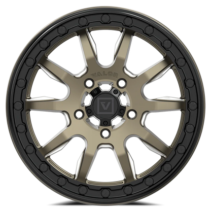 V15 Beadlock UTV Wheel Beadlock Satin Bronze