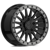 Valor V06 Gloss Black Beadlock Wheels + EFX MotoCrusher Tires (Mounted Kit) – 15x8 | 5x4.5 Bolt Pattern | Fits Polaris Pro R, Turbo R, Xpedition, Ranger 1500