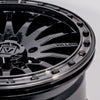 Valor V06 Gloss Black Beadlock Wheels + EFX MotoCrusher Tires (Mounted Kit) – 15x8 | 5x4.5 Bolt Pattern | Fits Polaris Pro R, Turbo R, Xpedition, Ranger 1500