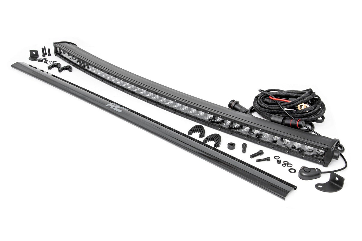 40 Inch Black Series LED Light Bar | Curved | Single Row | 72740BL