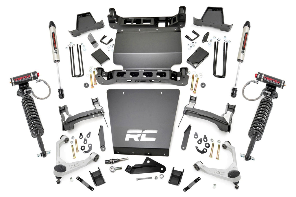 7 Inch Stamped Steel LCA Lift Kit | Forged UCA | Bracket | Vertex/V2 Shks | Chevy/GMC 1500 (16-18) | 11657