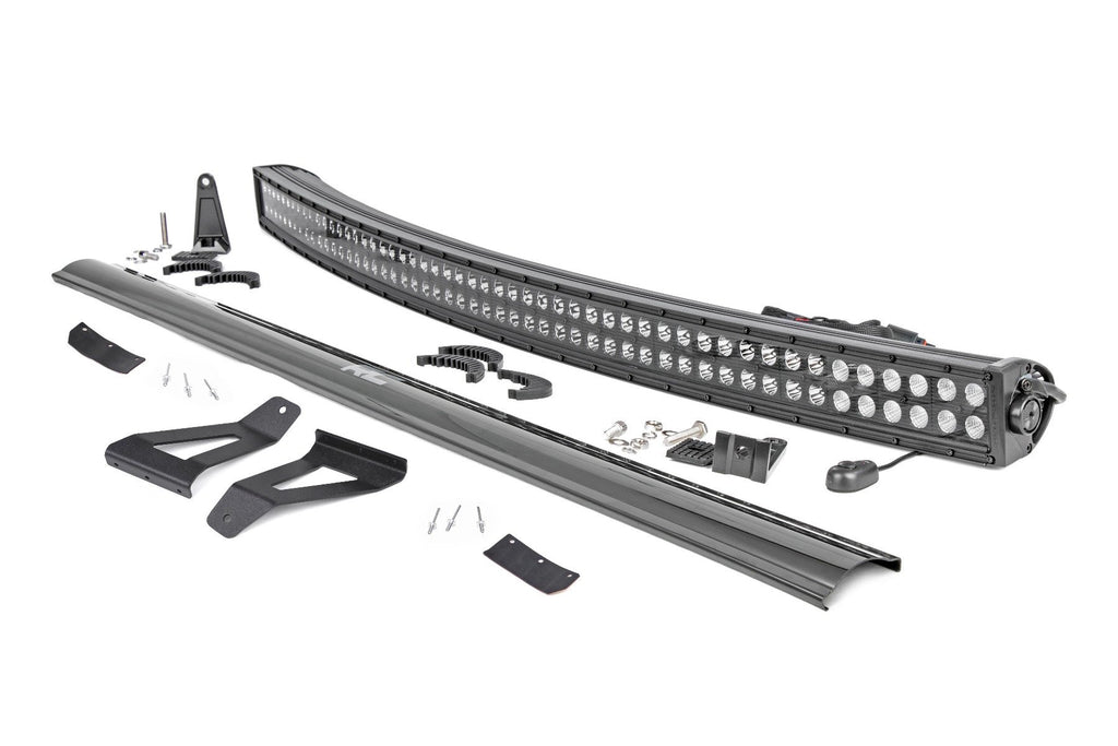 LED Light Kit | Windshield Mount | 50" BLK Dual Row | Jeep Cherokee XJ (84-01) | 70072