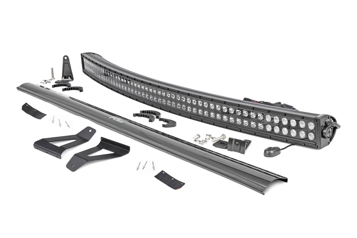 LED Light Kit | Windshield Mount | 50" BLK Dual Row | Jeep Cherokee XJ (84-01) | 70072