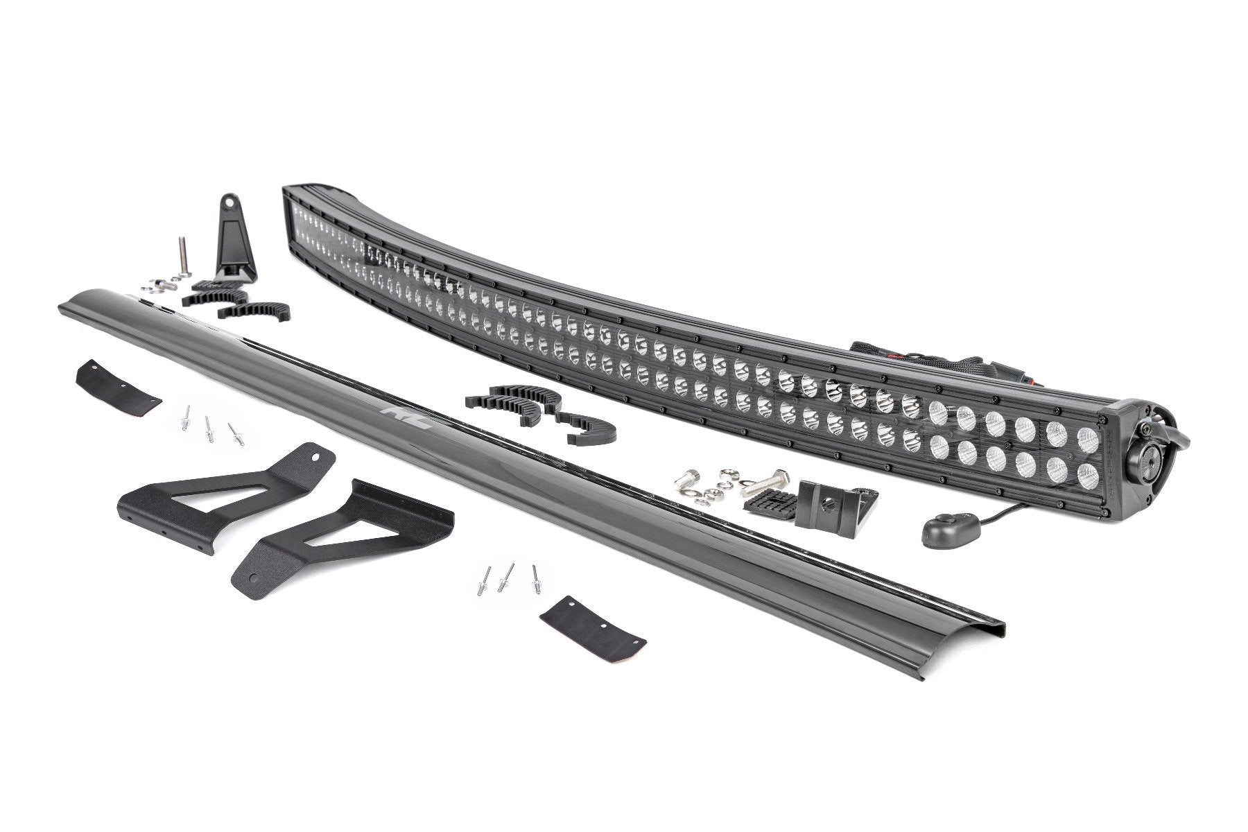 LED Light Kit | Windshield Mount | 50" BLK Dual Row | Jeep Cherokee XJ (84-01) | 70072