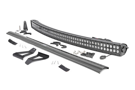 LED Light Kit | Windshield Mount | 50" BLK Dual Row | Jeep Cherokee XJ (84-01) | 70072