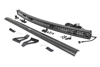 LED Light Kit | Windshield Mount | 50" BLK Dual Row | White DRL | Jeep Cherokee XJ (84-01) | 70074