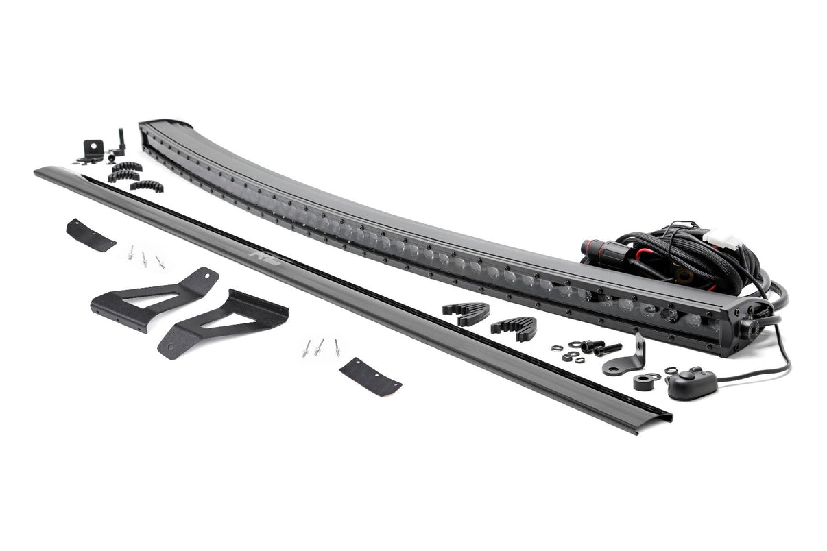 LED Light Kit | Windshield Mount | 50" BLK Single Row | Jeep Cherokee XJ (84-01) | 70075