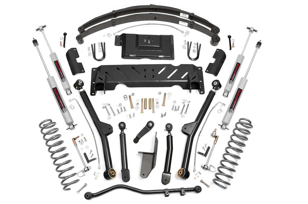 4.5 Inch Lift Kit | Long Arm | RR Leafs | Jeep Cherokee XJ 4WD (1984-2001) | 68622