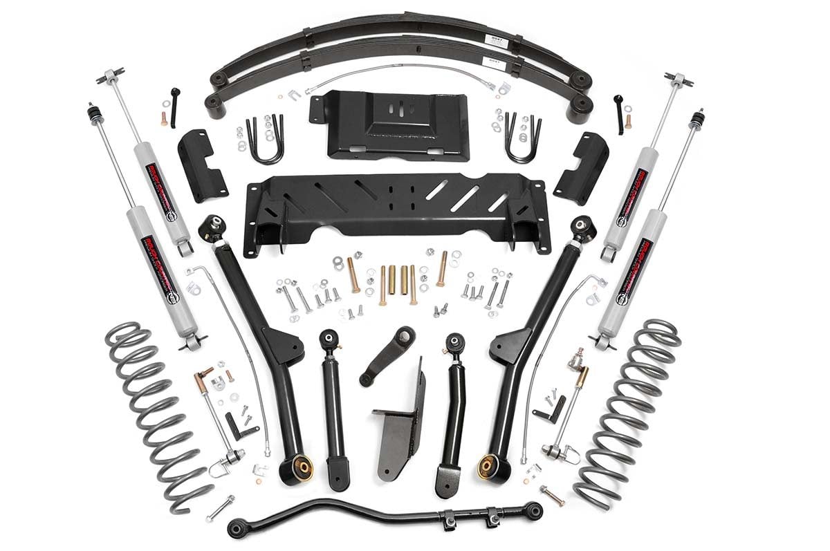 4.5 Inch Lift Kit | Long Arm | RR Leafs | Jeep Cherokee XJ 4WD (1984-2001) | 68622
