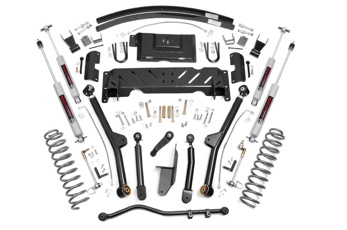 4.5 Inch Lift Kit | Long Arm | RR AAL | NP231 | Jeep Cherokee XJ 4WD (84-01) | 68922