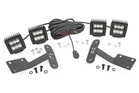 LED Light Kit | Ditch Mount | Dual 2" Black Pairs | Spot | Toyota Tundra (14-21) | 70835