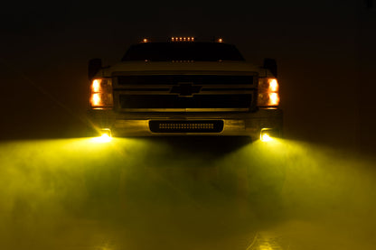 2 Inch Black Series LED Light Pods | SAE Fog | Yellow | 70907A