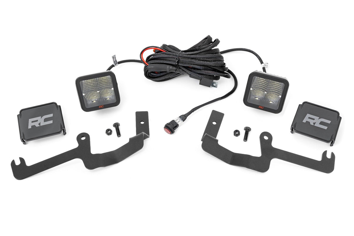 LED Light Kit | Ditch Mount | 2" Spectrum Pair | Spot | Chevy Silverado 1500 (19-24) | 80841