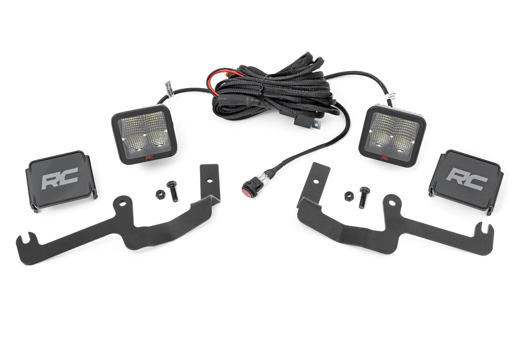 LED Light Kit | Ditch Mount | 2" Spectrum Pair | Spot | Chevy Silverado 1500 (19-24) | 80841