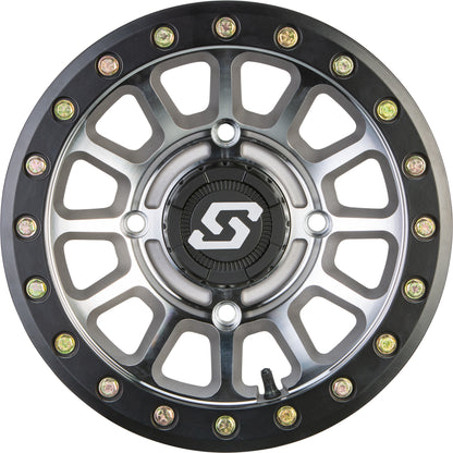 Sedona Sano Beadlock UTV Wheel Satin Black and Cast Machined 14in 15in
