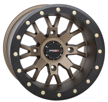 System 3 SB4 Beadlock Wheel – 14" & 15" in Matte Black or Bronze | Fits UTVs with 4x137 & 4x156 Bolt Patterns