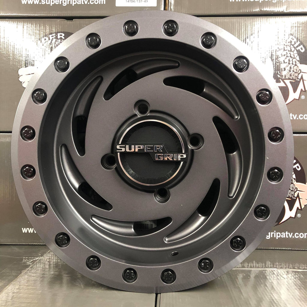Supergrip Tear Drop Beadlock UTV Wheel Gunmetal