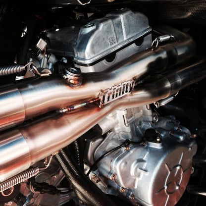 Trinity Racing Exhaust for RZR XP 900  DUAL SYSTEM BLACK 11-14