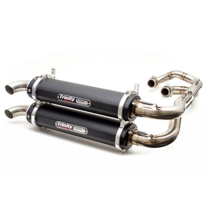Trinity Racing RZR XP 900 DUAL SYSTEM BLACK 11-14