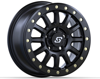 Sedona Sano Beadlock UTV Wheel Satin Black and Cast Machined 14in 15in
