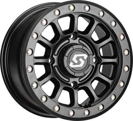 Sedona Sano Beadlock UTV Wheel Satin Black and Cast Machined 14in 15in