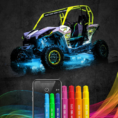 XK Glow 4PC RGB ROCK LIGHT
