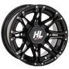 12x7 4/110 2+5 (-47mm) UTV SidebySide RZR Ranger X3 Can-AM Talon Honda KRX Kawasaki YXZ Yamaha High Lifter  HL3 Wheel Gloss Black