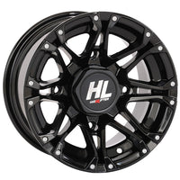 12x7 4/110 2+5 (-47mm) UTV SidebySide RZR Ranger X3 Can-AM Talon Honda KRX Kawasaki YXZ Yamaha High Lifter  HL3 Wheel Gloss Black