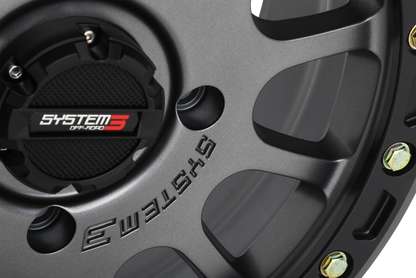 System 3 SB-5 Beadlock Wheels – Matte Black or Gunmetal | 14x7 & 15x7 | Fits Polaris, Can-Am, Honda UTVs