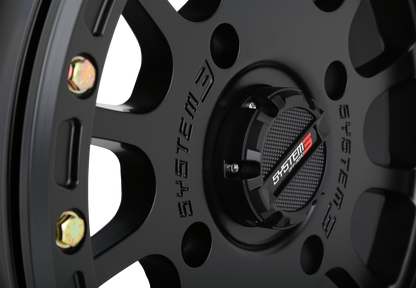 System 3 SB-5 Beadlock Wheels – Matte Black or Gunmetal | 14x7 & 15x7 | Fits Polaris, Can-Am, Honda UTVs