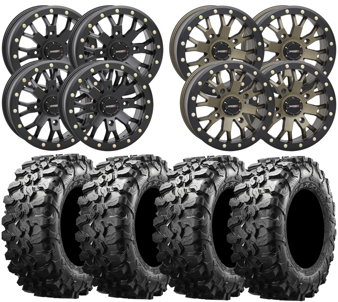System3 SB4 and Maxxis Carnivore UTV Wheel and Tire Kit
